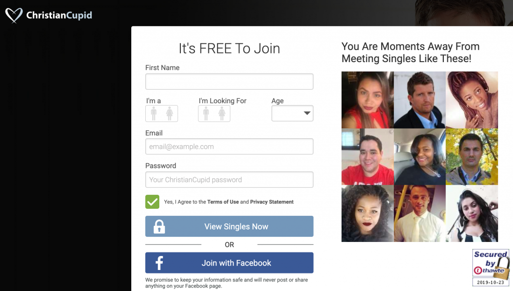 ChristianCupid Registration