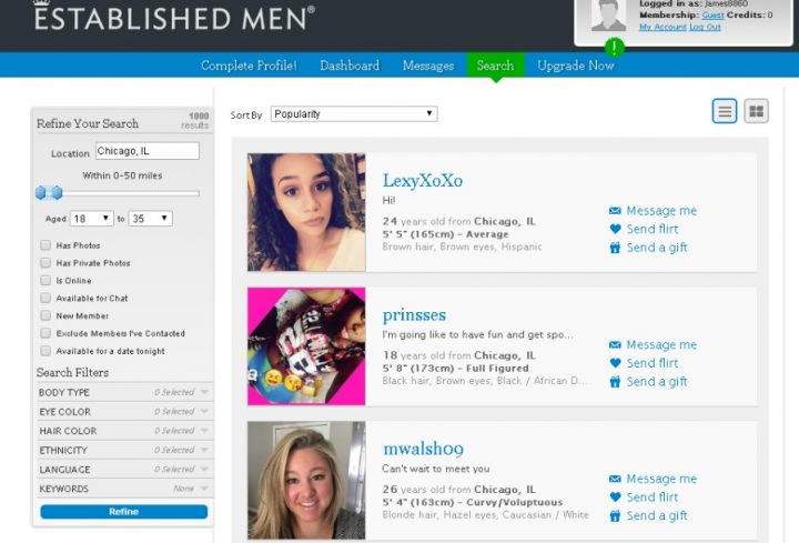 EstablishedMen dating