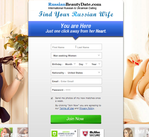 registration RussianBeautyDate
