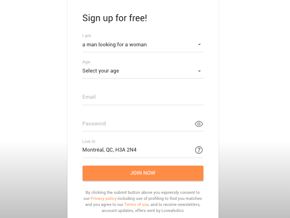 registration Loveaholics